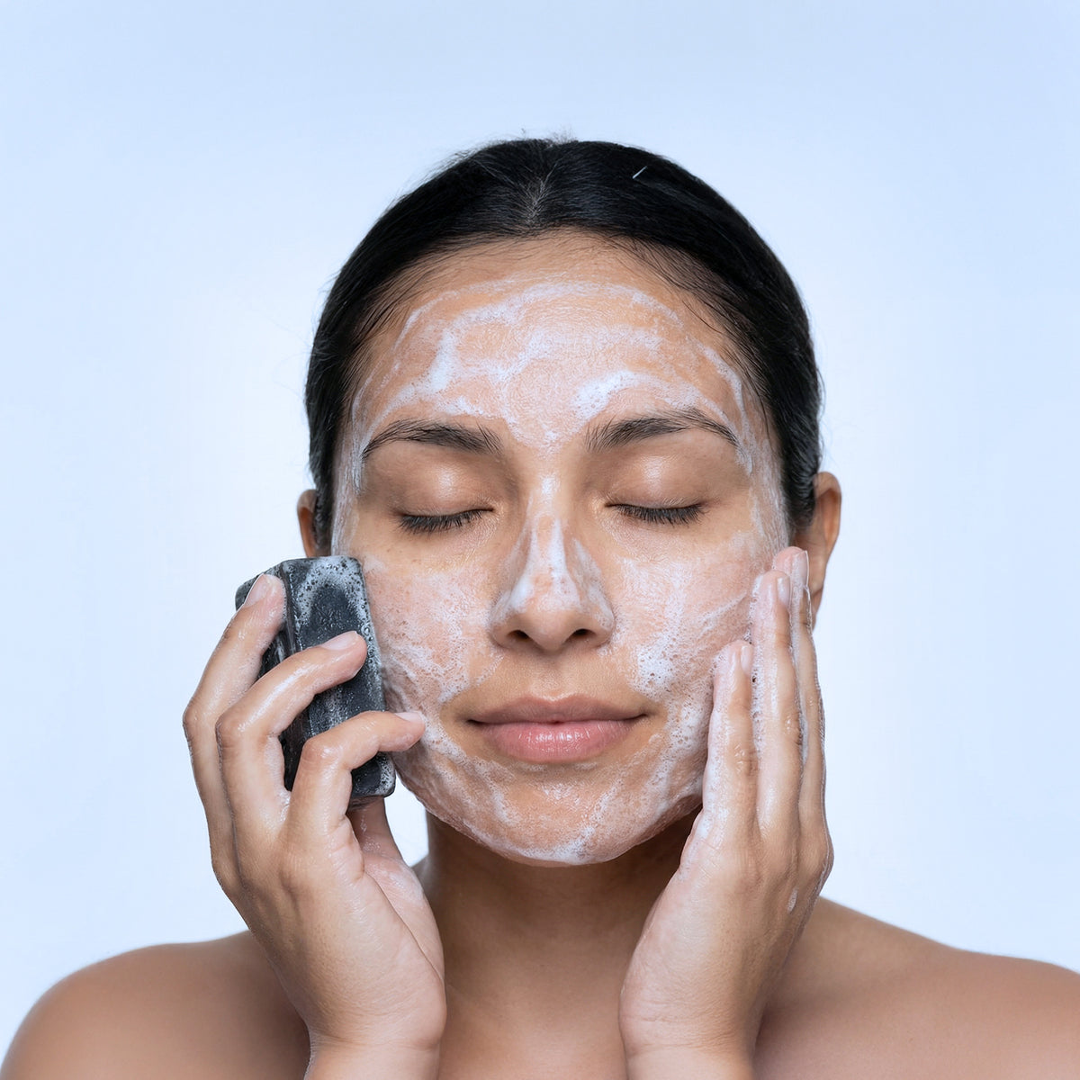 Charcoal Tea Tree Face & Body Bar Soap by Urthy (view 2)