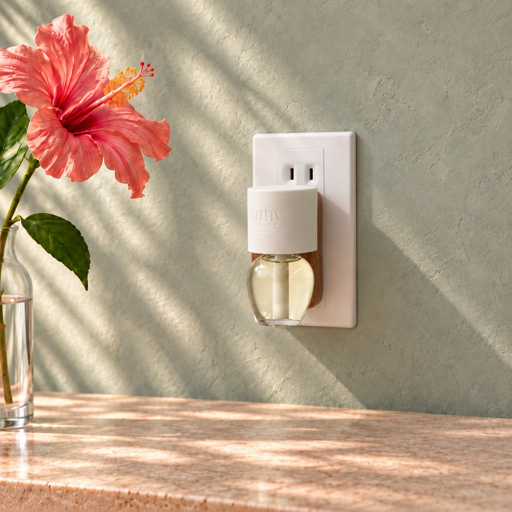 Hotelaire EHREE plug-in in a wall outlet in the Maui room